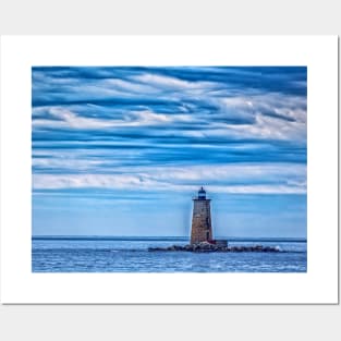 Whaleback Light, Kittery Maine Posters and Art